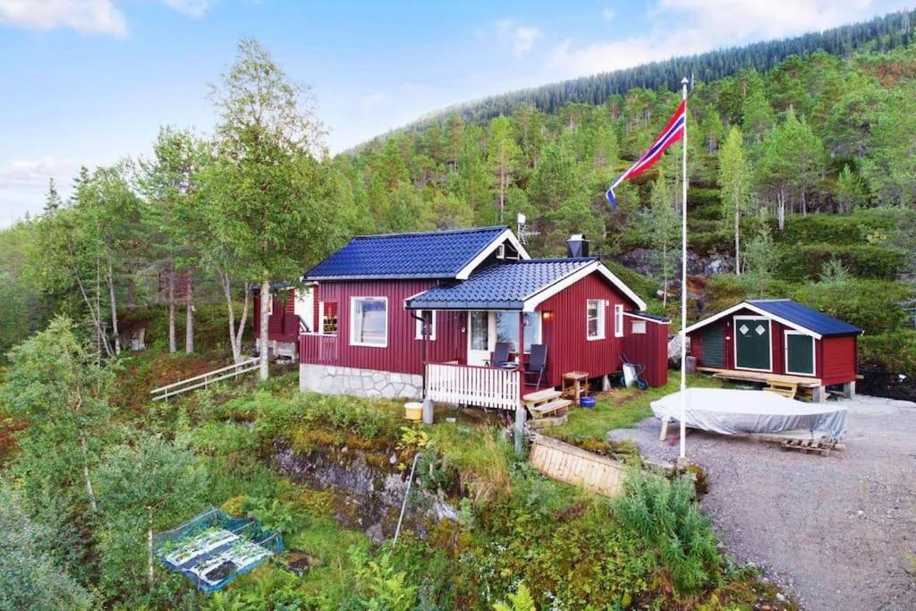 Cozy Cabin With A Great View Skamdal Екстер'єр фото