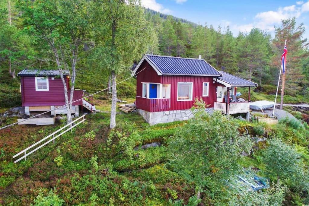Cozy Cabin With A Great View Skamdal Екстер'єр фото